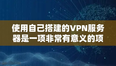 使用自己搭建的VPN服务器是一项非常有意义的项目，可以让你深入了解网络技术、防火墙配置、服务器管理以及数据流量控制等。以下是一个详细的步骤指南，帮助你从小白到高手，逐步搭建一个可靠的VPN服务器