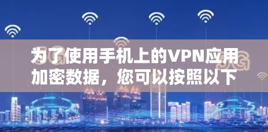 为了使用手机上的VPN应用加密数据，您可以按照以下步骤操作