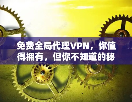 免费全局代理VPN，你值得拥有，但你不知道的秘密