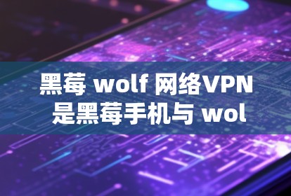 黑莓 wolf 网络VPN 是黑莓手机与 wolf 系列设备（如 wolf 8 或 wolf 8 Pro）的组合，用于连接电脑和手机进行VPN功能。以下是具体的步骤说明