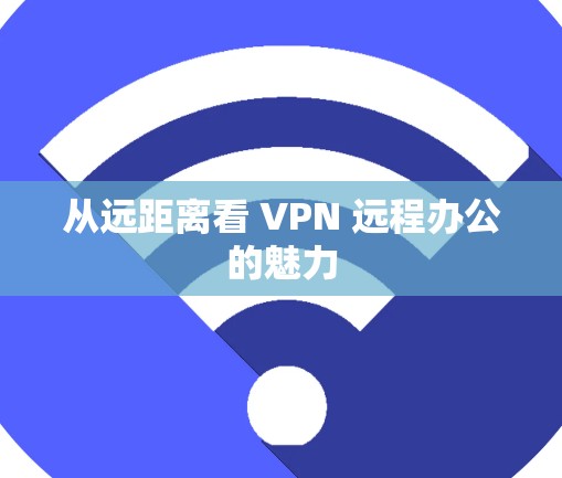从远距离看 VPN 远程办公的魅力