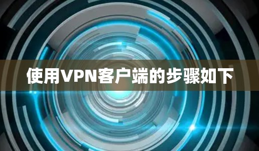 使用VPN客户端的步骤如下