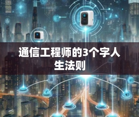 通信工程师的3个字人生法则