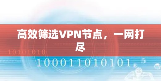 高效筛选VPN节点，一网打尽