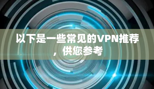 以下是一些常见的VPN推荐，供您参考
