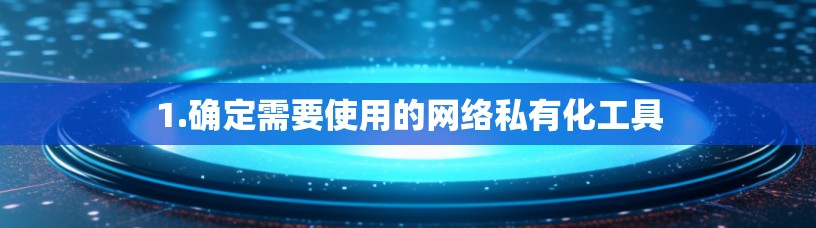1.确定需要使用的网络私有化工具