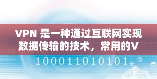 VPN 是一种通过互联网实现数据传输的技术，常用的VPN软件、设备和公司各有优劣。以下是关于VPN官方全球网络软件的详细分析