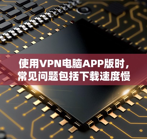 使用VPN电脑APP版时，常见问题包括下载速度慢、加密速度慢、网络连接不稳定以及登录失败等问题。解决这些问题需要从设置、网络连接、登录以及软件优化等多个方面入手。以下是一些实用的小技巧和注意事项