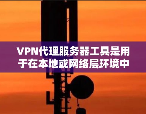 VPN代理服务器工具是用于在本地或网络层环境中访问互联网的软件或服务。以下是一些常见的VPN代理服务器工具及其特点 VPN代理服务器工具是用于在本地或网络层环境中访问互联网的软件或服务。以下是一些常见的VPN代理服务器工具及其特点