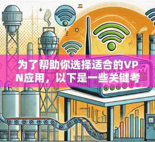 为了帮助你选择适合的VPN应用，以下是一些关键考虑因素和推荐