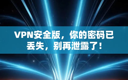 VPN安全版，你的密码已丢失，别再泄露了！