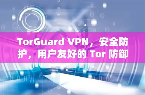 TorGuard VPN，安全防护，用户友好的 Tor 防御 VPN 应用